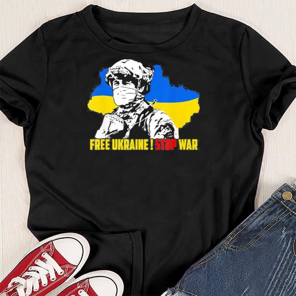 Free Ukraine Stop War I Stand With Ukraine Shirt Ukrainian Lover Ukraine Support Shirt Hn
