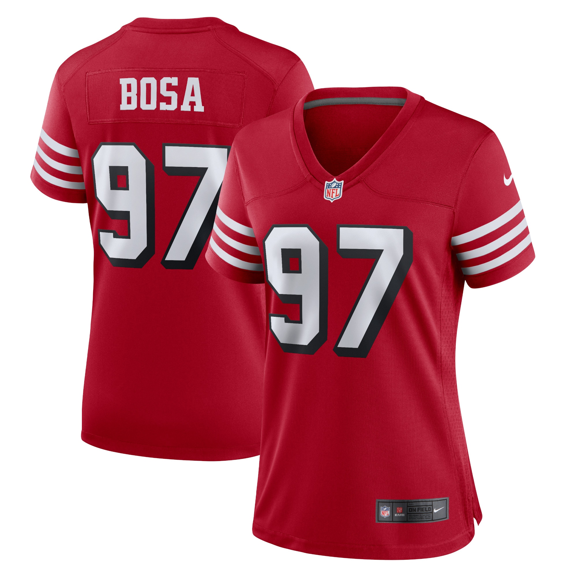 Women’s San Francisco 49ers Nick Bosa Red Player Jersey