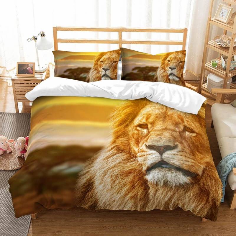 3D Customize Lion Et Bedroomet Bed 3D Customize Bedding Set Duvet Cover Set Bedroom Set Bedlinen