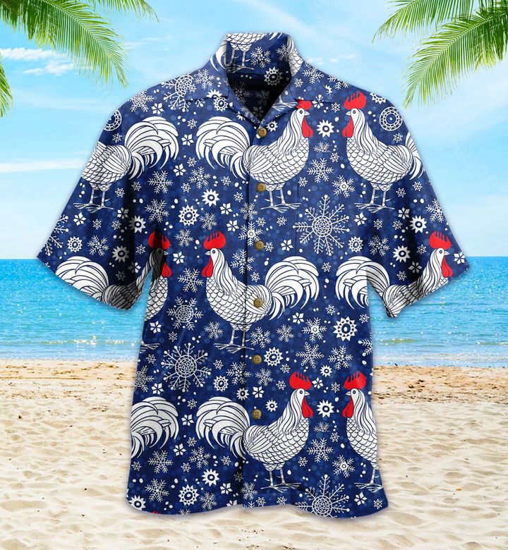 Rooster Chicken Colorful Hawaii Shirt Ha30563