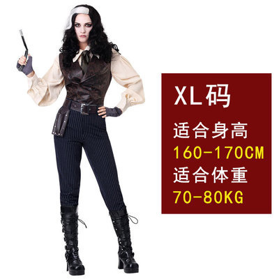 Sweeney Todd Cosplay Halloween Costume Stage Performance Cosplay Movie Character Costume Barber Todd Costume for Women alx