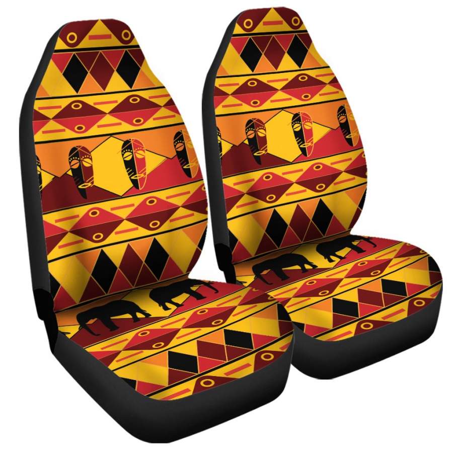 Sunset African Tribal Pattern Print Universal Fit Car Seat Covers