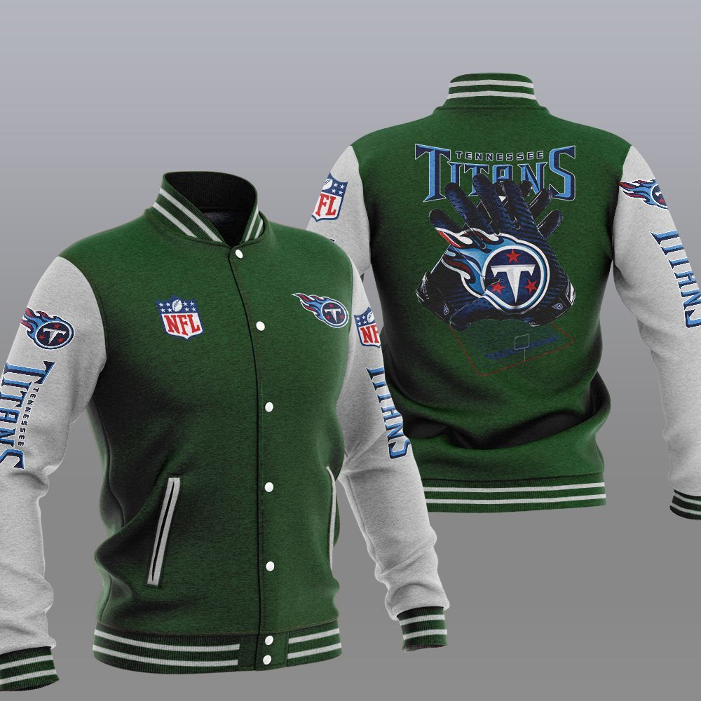 Tennessee Titans Green Baseball Jacket