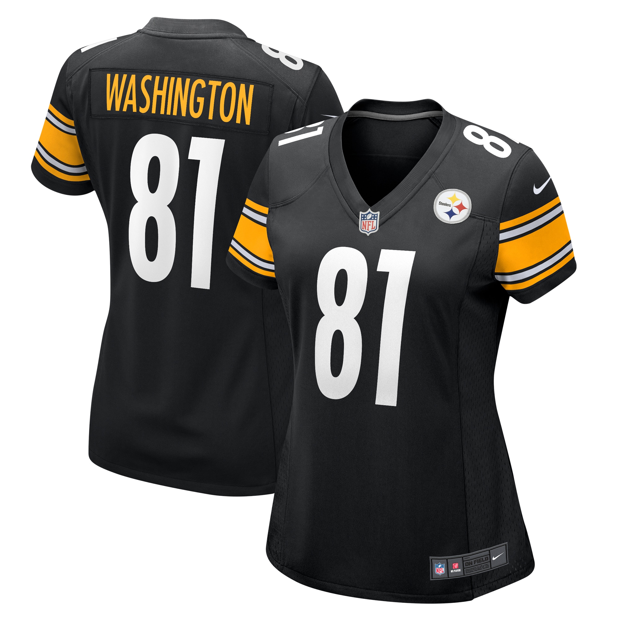 Scotty Washington Pittsburgh Steelers Women's Game Jersey – Black