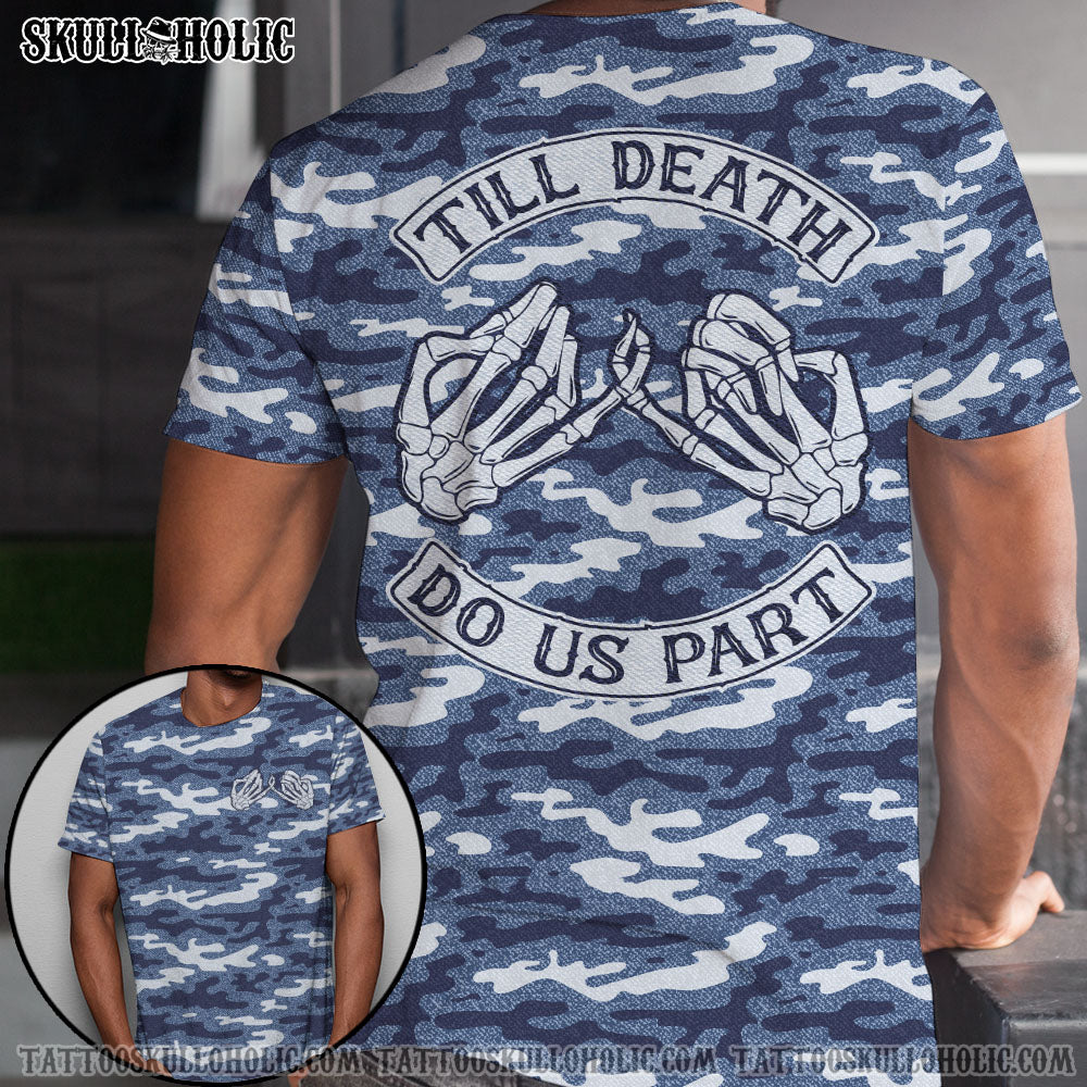 Till Death Couple Skull Hand Couple All Over Print – Tlno2001221Ki