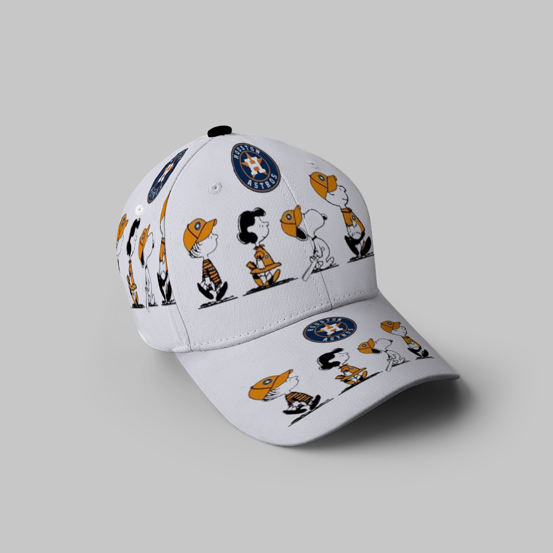 Houston Astros Snoopy And Friend 3D Printing Baseball Cap Classic Hat