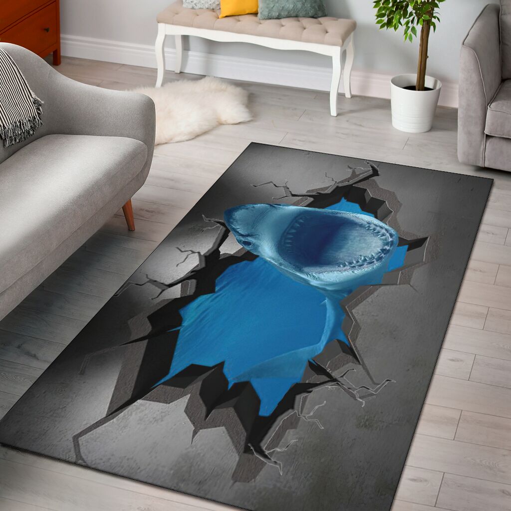 Shark Crack Shark Rug 0622