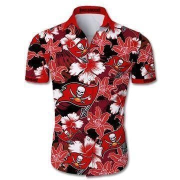 Best Tampa Bay Buccaneers Hawaii Aloha Short Sleeves Shirt For Awesome Fans Ha59908