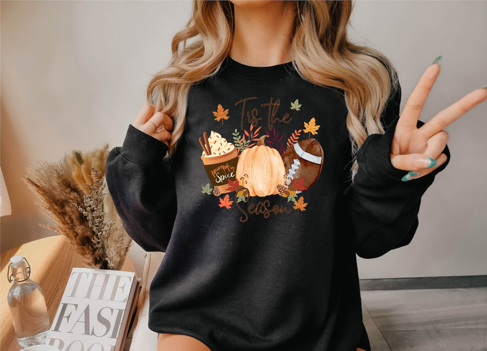 The Season Sweatshirt, Fall Football Sweatshirt, Pumpkin Patch Sweatshirt, Autumn Sweatshirt, Womens Halloween Sweatshirt, Fall Graphic Sweatshirt, Fall Coffee