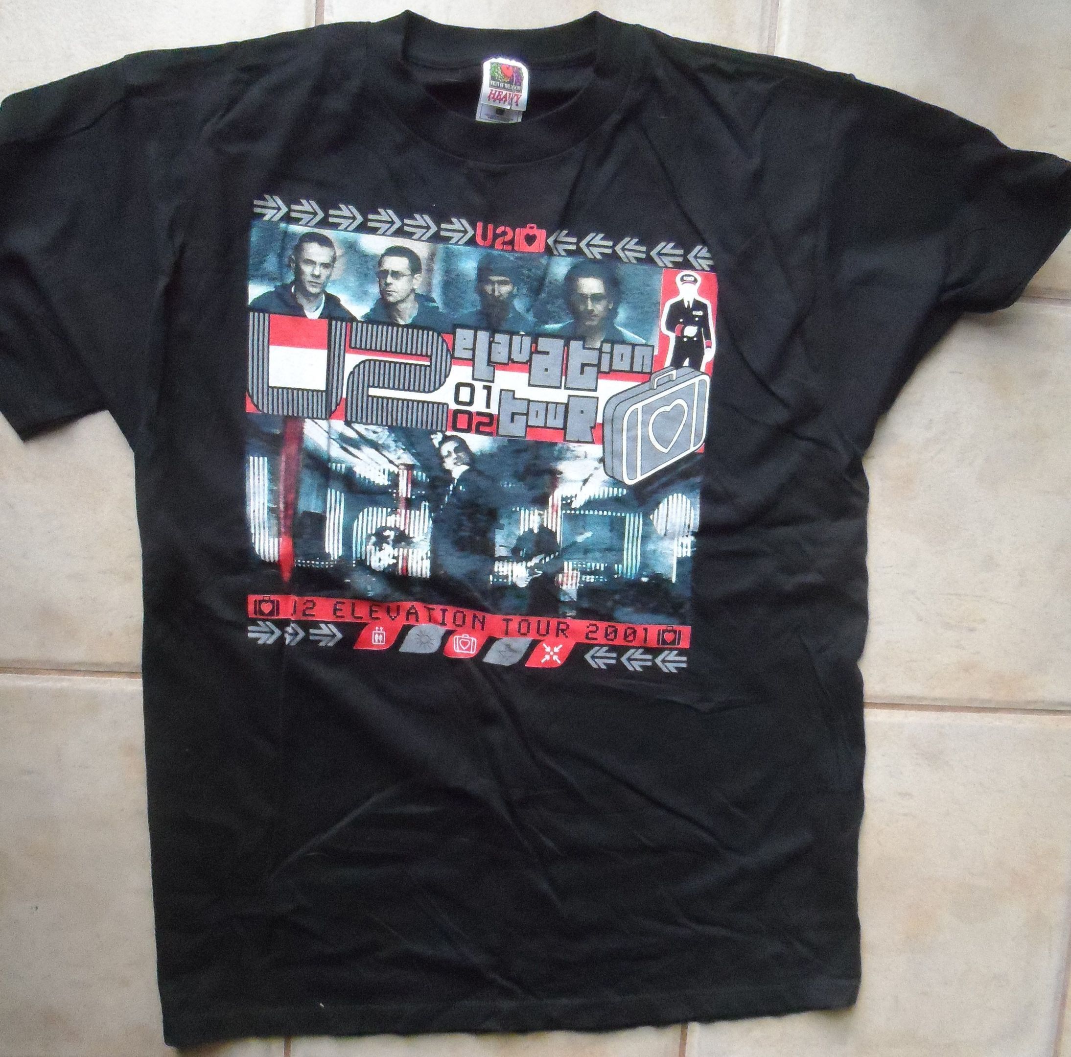 U2 Elevation World Tour 2001 Shirt