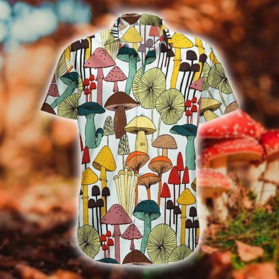 Mushroom Lover Art Tropical Hawaii Shirts Ha22445