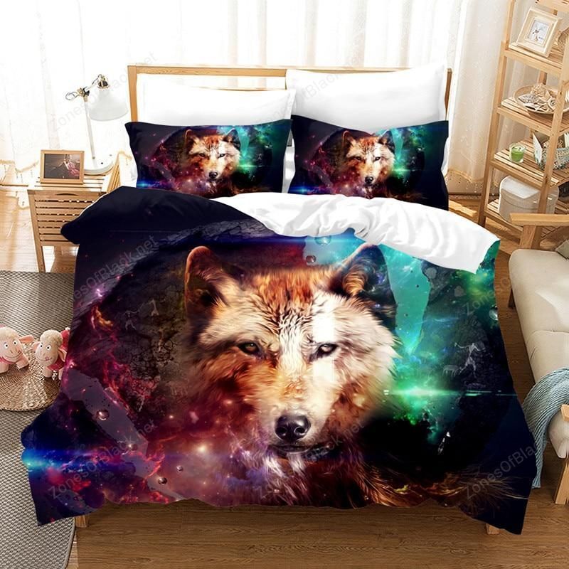 Wolf Animal Design 3D Bedding Set With Duvet Cover Pillow Case Bed Sheet