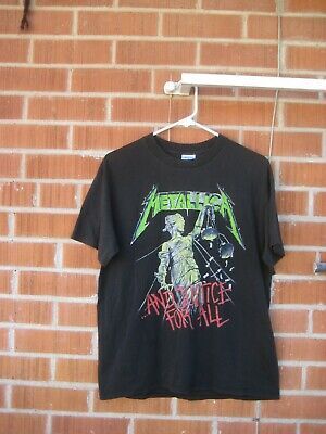 1988 Vtg Metallica – … And Justice For All *  50/50 Spring Ford T-shirt Usa 1113