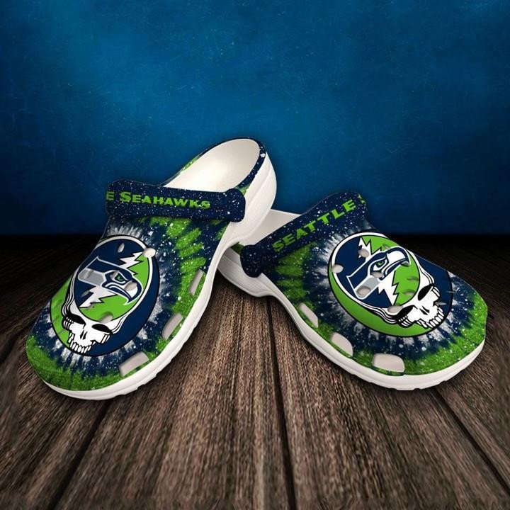 Seattle Seahawks Green Blue Crocband Crocs Clogs