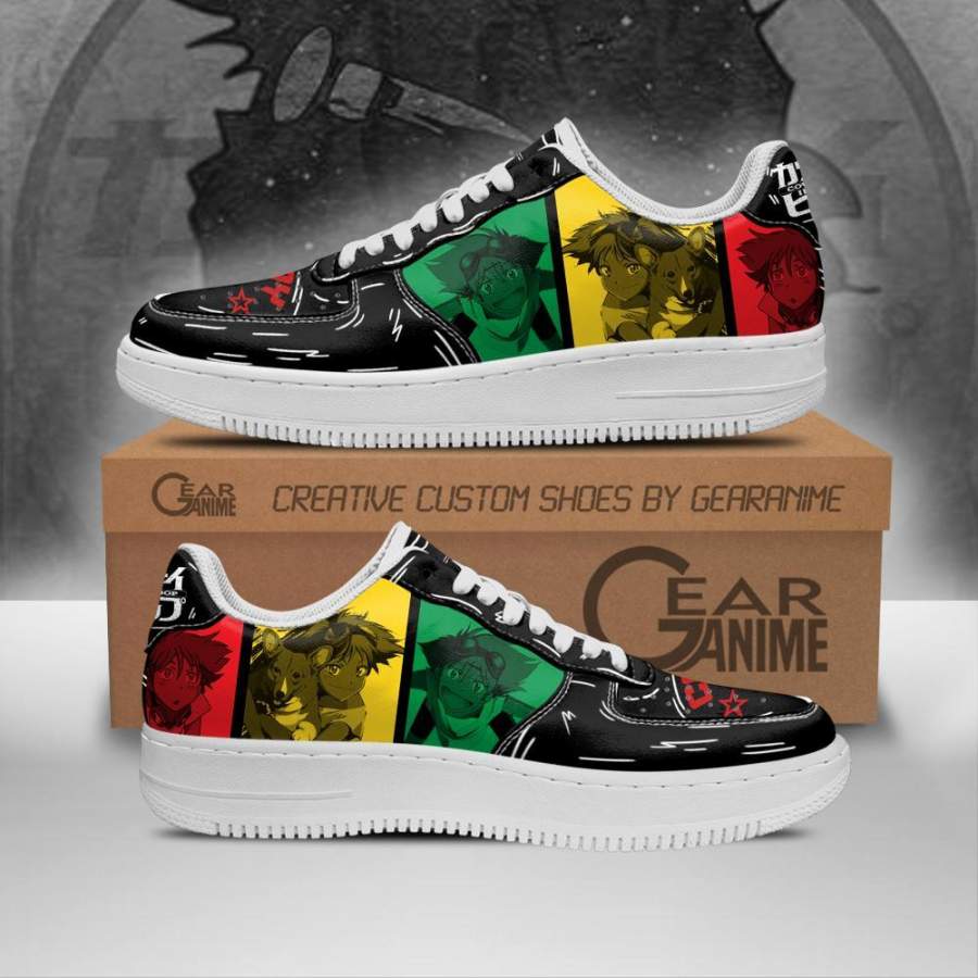 Edward Wong Cowboy Bebop Air Force Sneakers Anime Shoes PT10