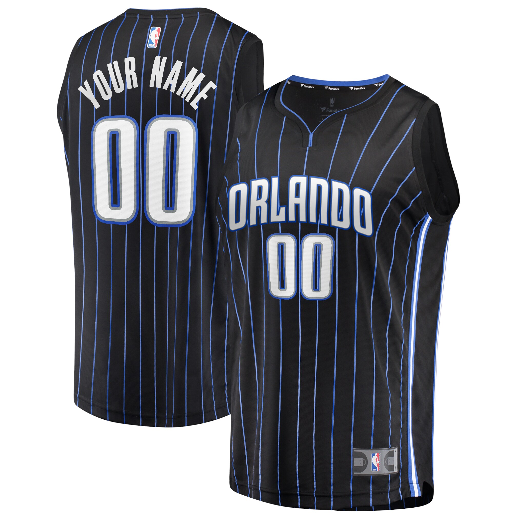 Orlando Magic Branded Youth Fast Break Replica Custom Jersey Black – Icon Edition