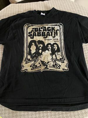 Vintage Style Black Sabbath World Tour 1978 Graphic T-shirt Rock Music 7859