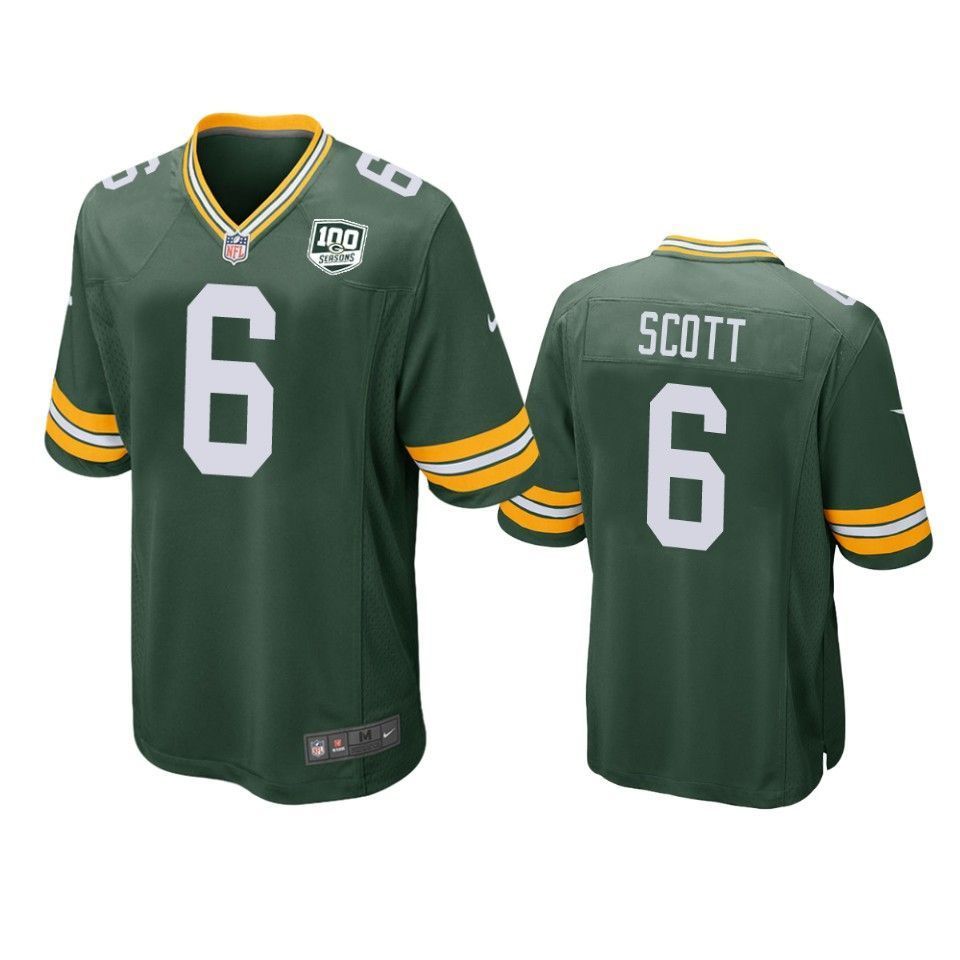 Green Bay Packers Jk Scott Game Green Mens Jersey