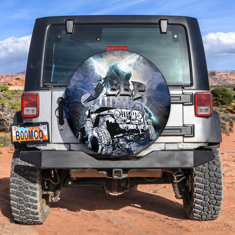 Jeep And Mjolnir Thunder Spare Tire Cover Lt6