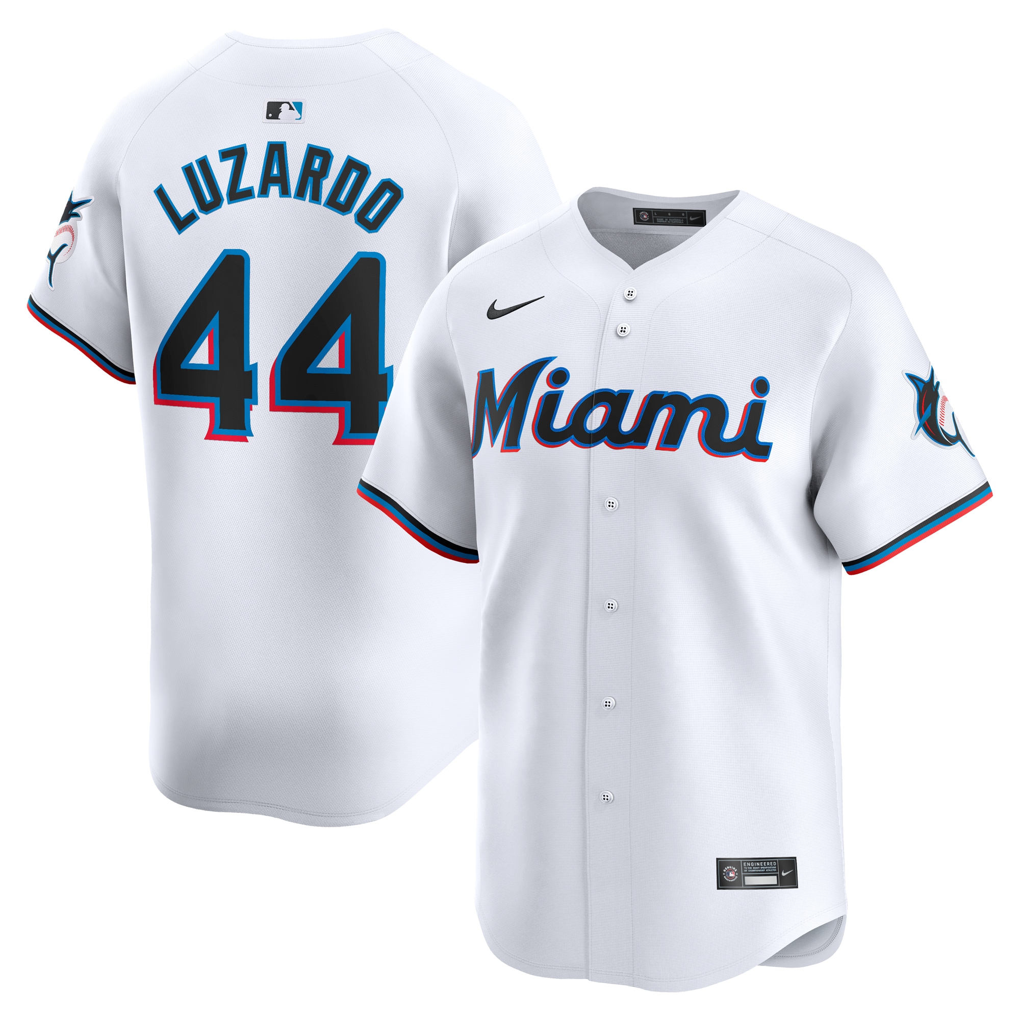 Jesus Luzardo Miami Marlins Home Limited Player Jersey – White