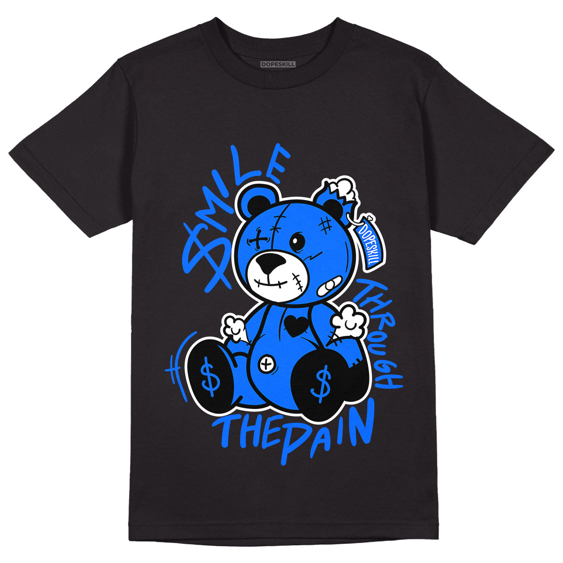 Yz 350 Boost V2 Dazzling Blue Dopeskill T-Shirt Bean Graphic