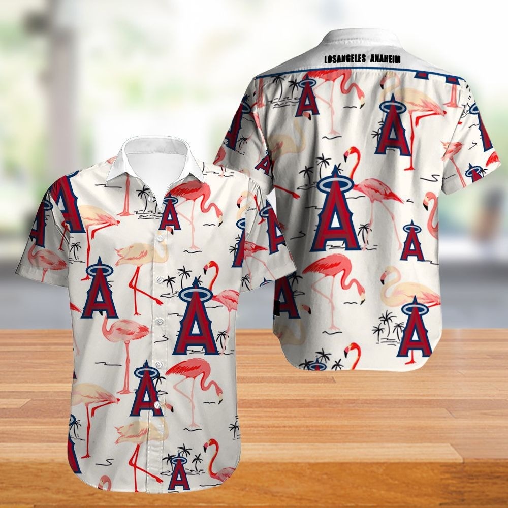 Los Angeles Angels Hawaiian Shirt Flower Summer Gift For Fans