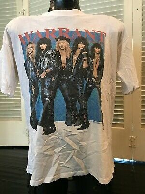 Vintage Warrant 1989 Drfsr Tour Shirt  M/l Rock Metal Jani Lane 5507