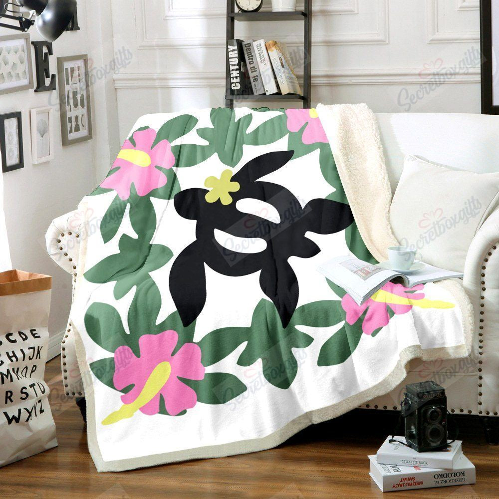 Turtle Flower Gs-Cl-Ld0707 Fleece Blanket