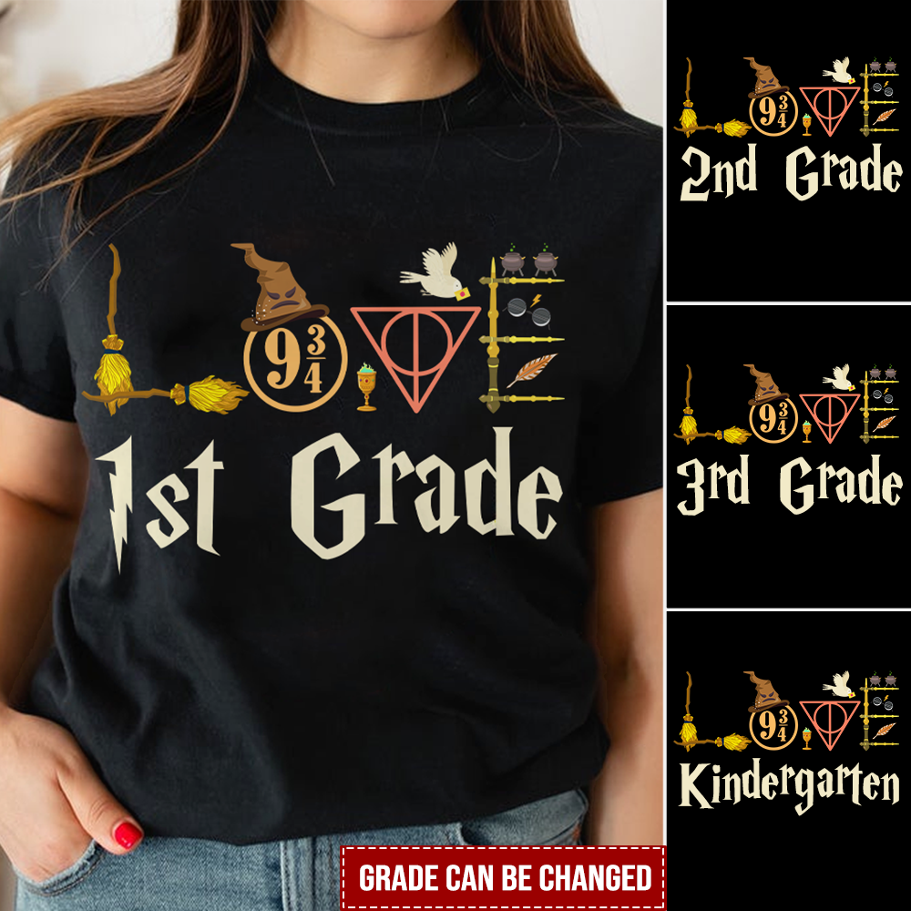 Love Wizards, Muggles Back To School Personalized Shirts