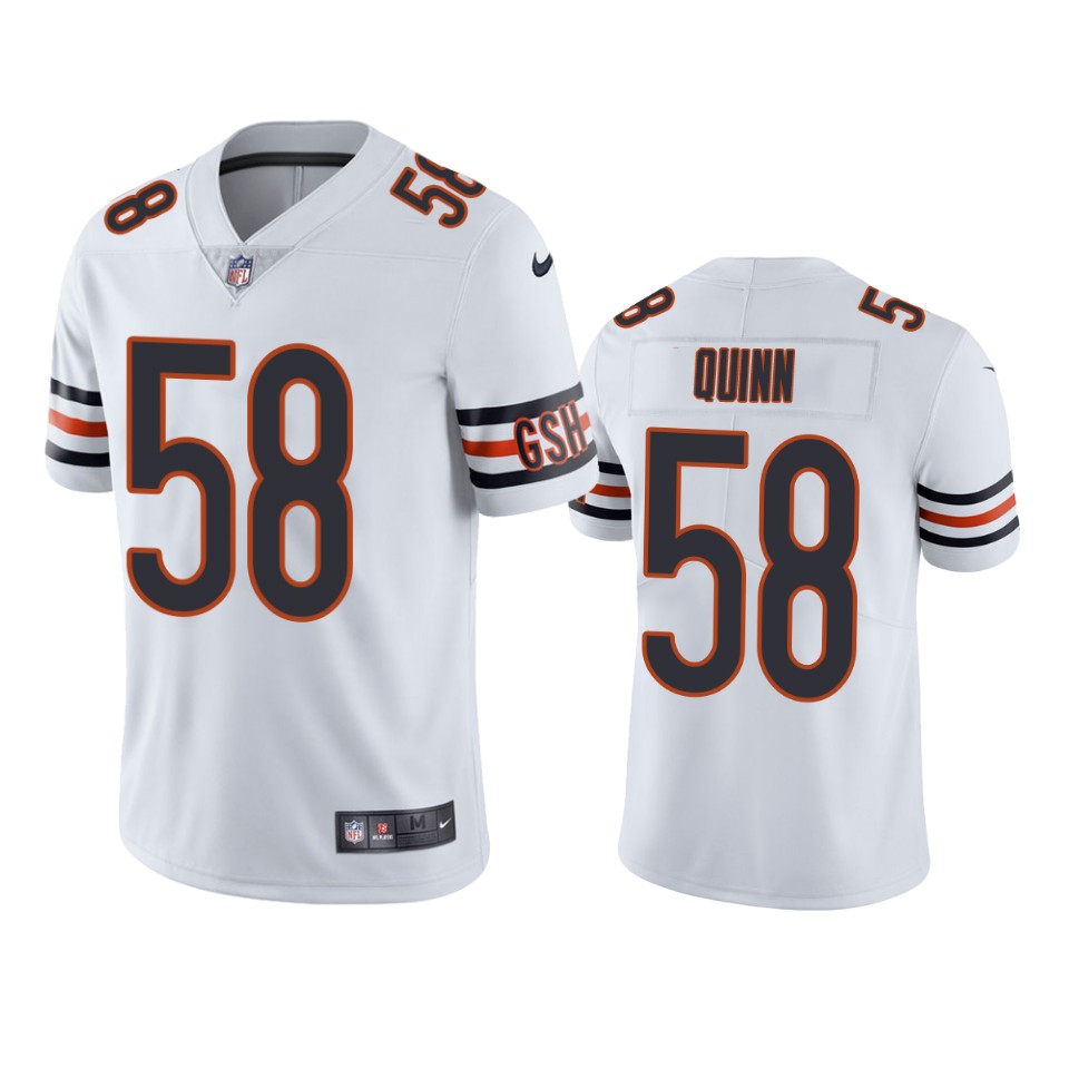 Chicago Bears Robert Quinn White Vapor Untouchable Limited Jersey