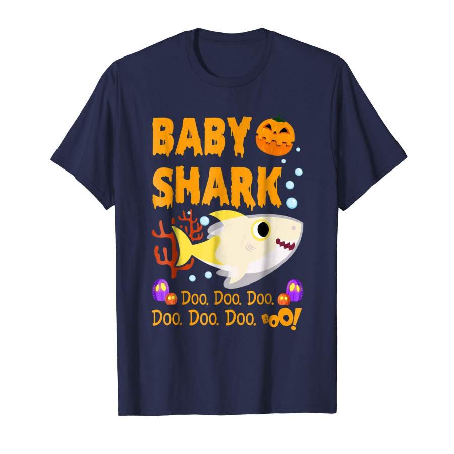 Baby Shark Ghost Doo Boo Halloween Family Sharks T-shirt