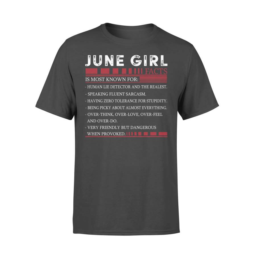 Best June Girl Facts Shirt