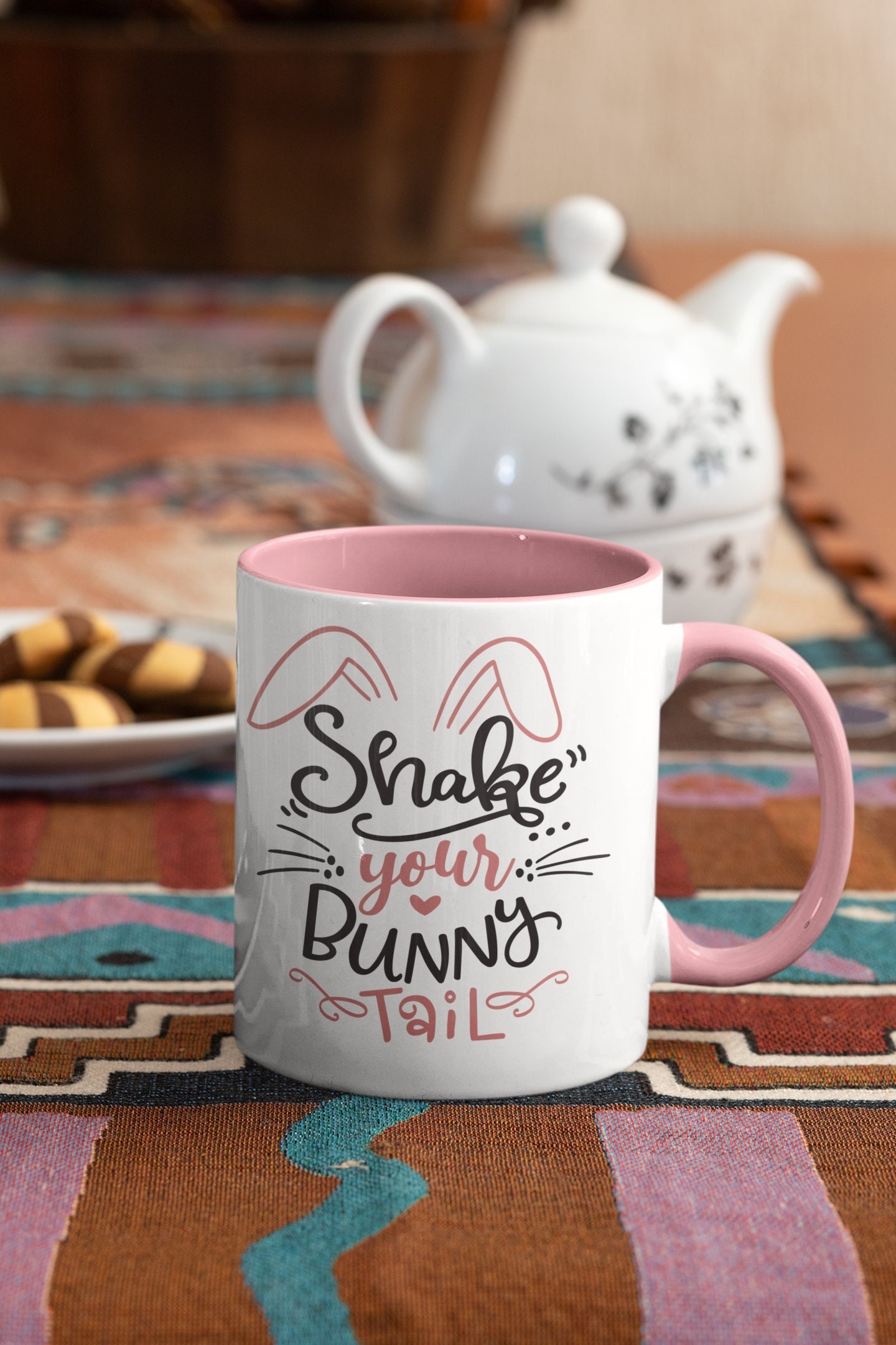 Rabbit Mug, Easter Egg Mug, Easter Gifts, Happy Easter Day, Gifts For Friends, Shake Your Bunny Tail, Cute Bunny Coffee Mug, Bunny Lovers