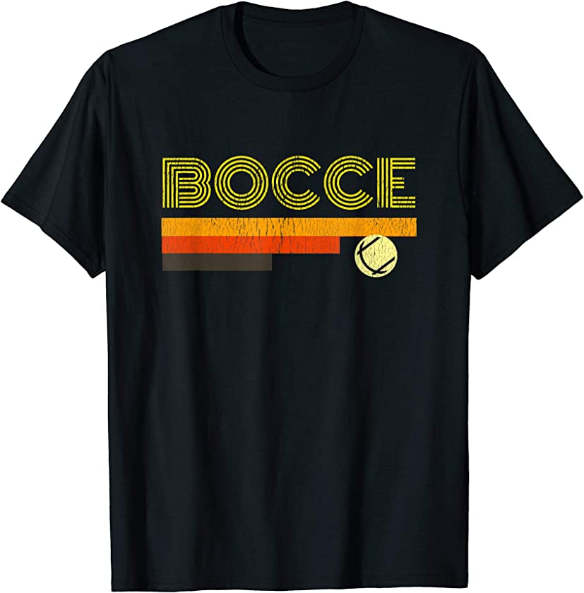 Bocce Shirt Retro Vintage 70’s Men Women Gift Bocce Ball T-Shirt