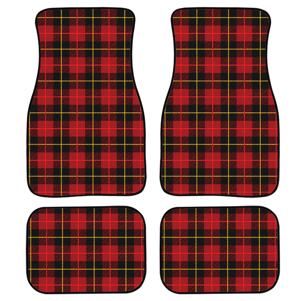 Clan Macqueen Tartan Pattern Print Front And Back Car Floor Mats, Front Car Mat