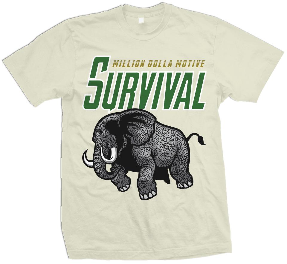 Survival Elephant – Natural Sail T-Shirt