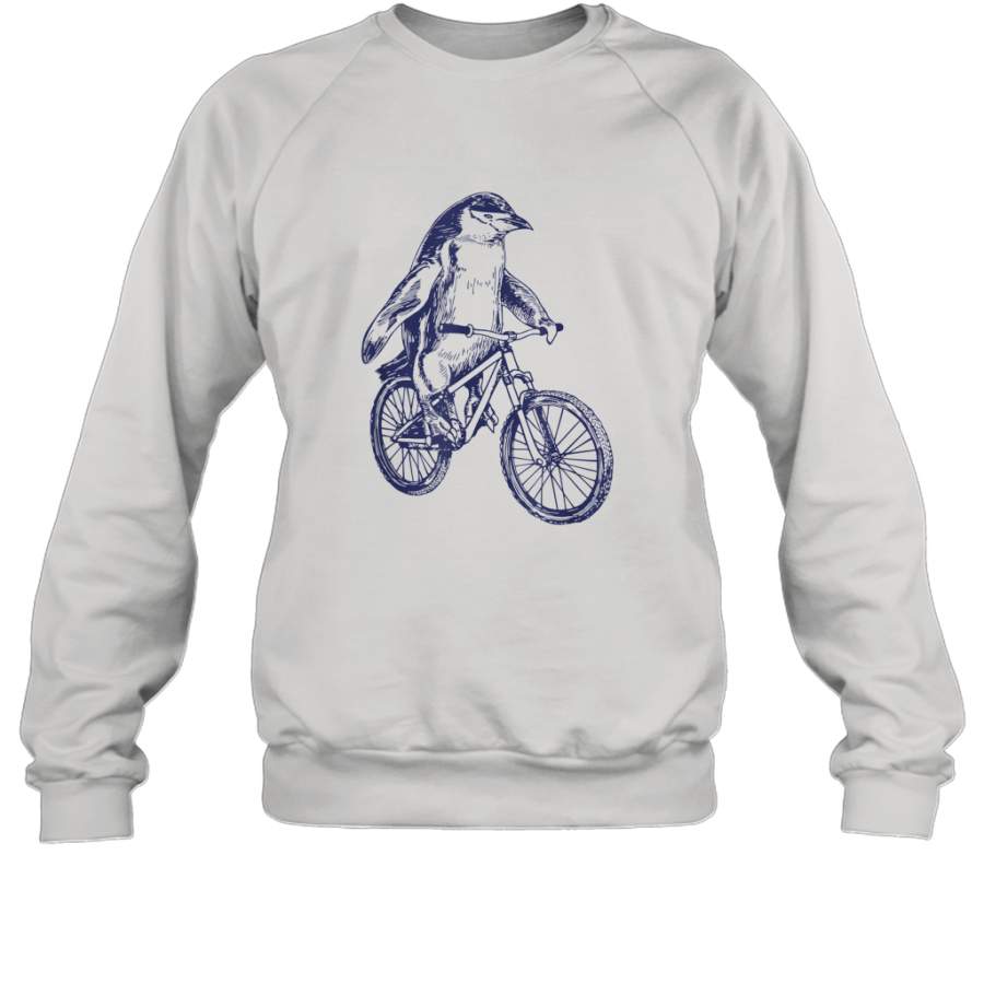 SEEMBO Penguin Cycling Bicycle Bicycling Biker Biking Bike shirt Sweatshirt