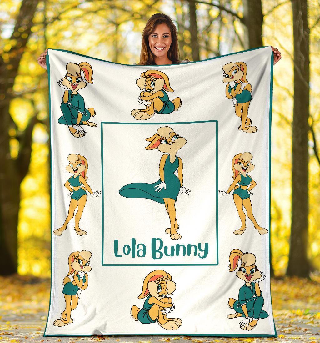 Lola Bunny Fleece Blanket Looney Tunes Cartoon Fan