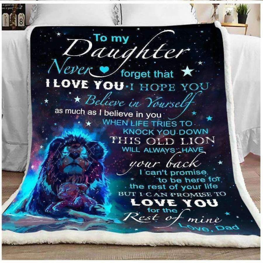 This Old Lion Will Always Have Your Back Giving Daughter Blanket Christmas Gift Ideas