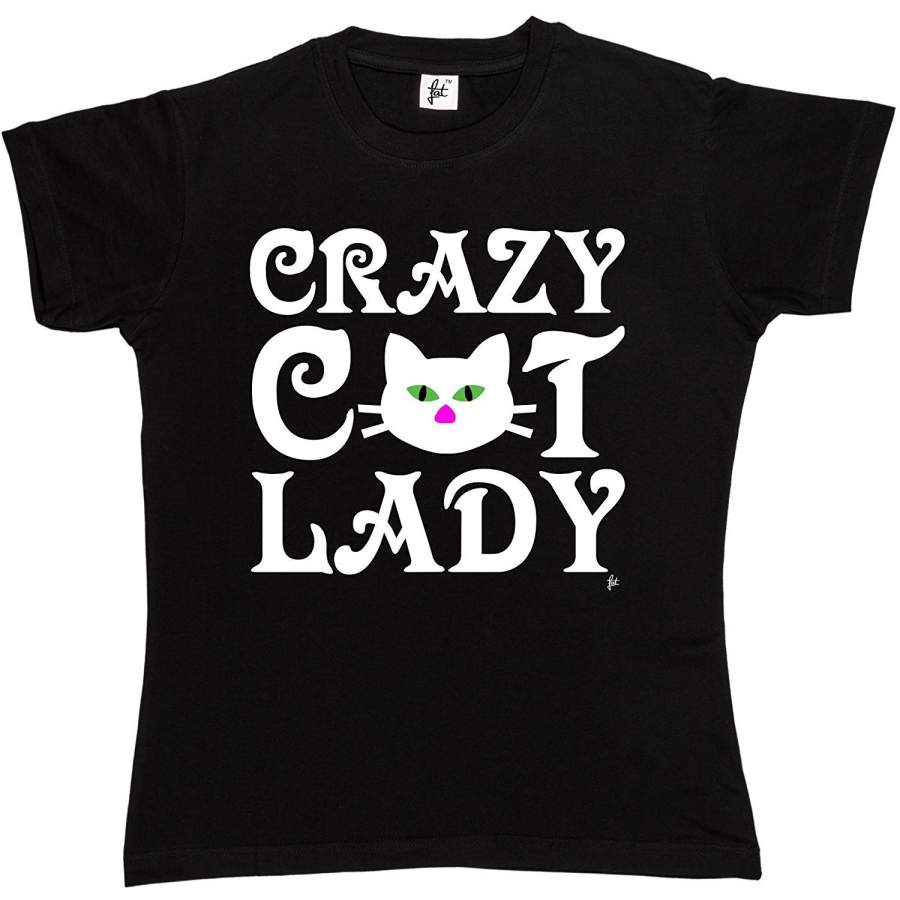 Crazy Cat Lady Cat Kitten Meow Womens Ladies T-Shirt