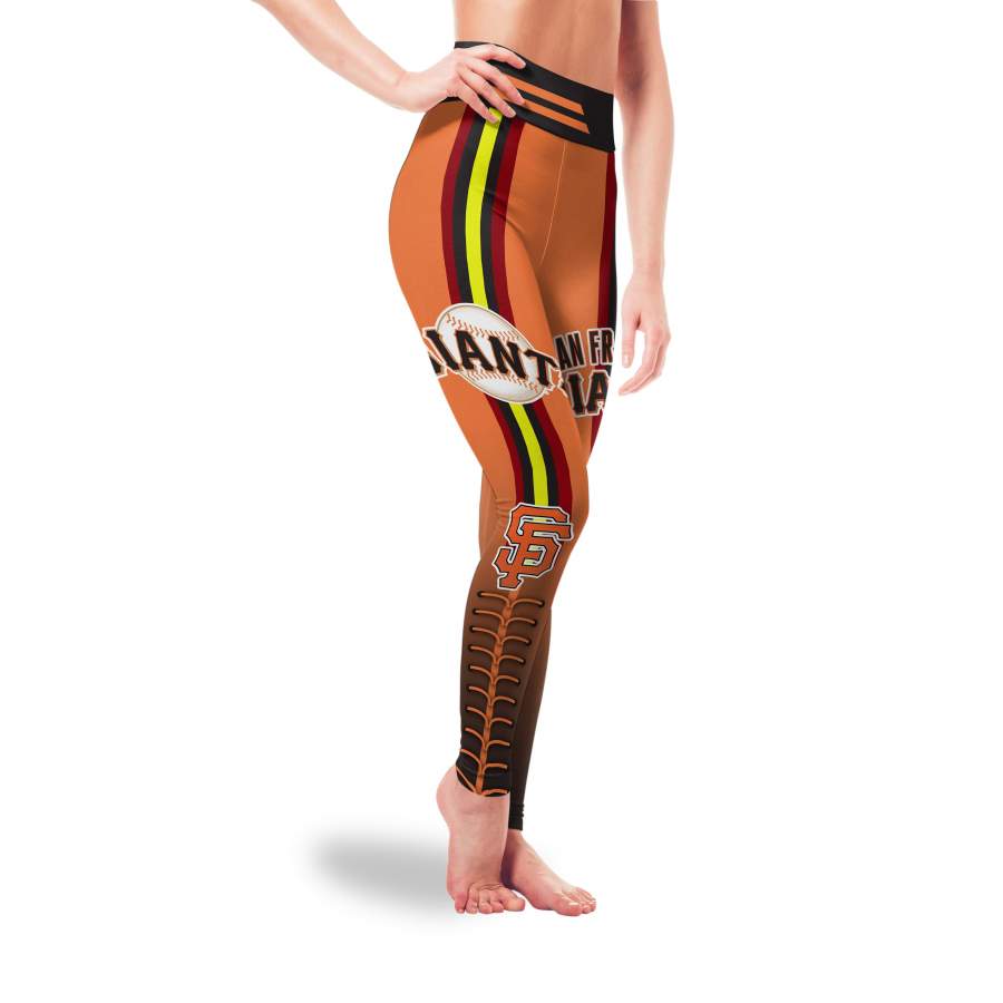 Cute Twins Logo San Francisco Giants Leggings For Fans