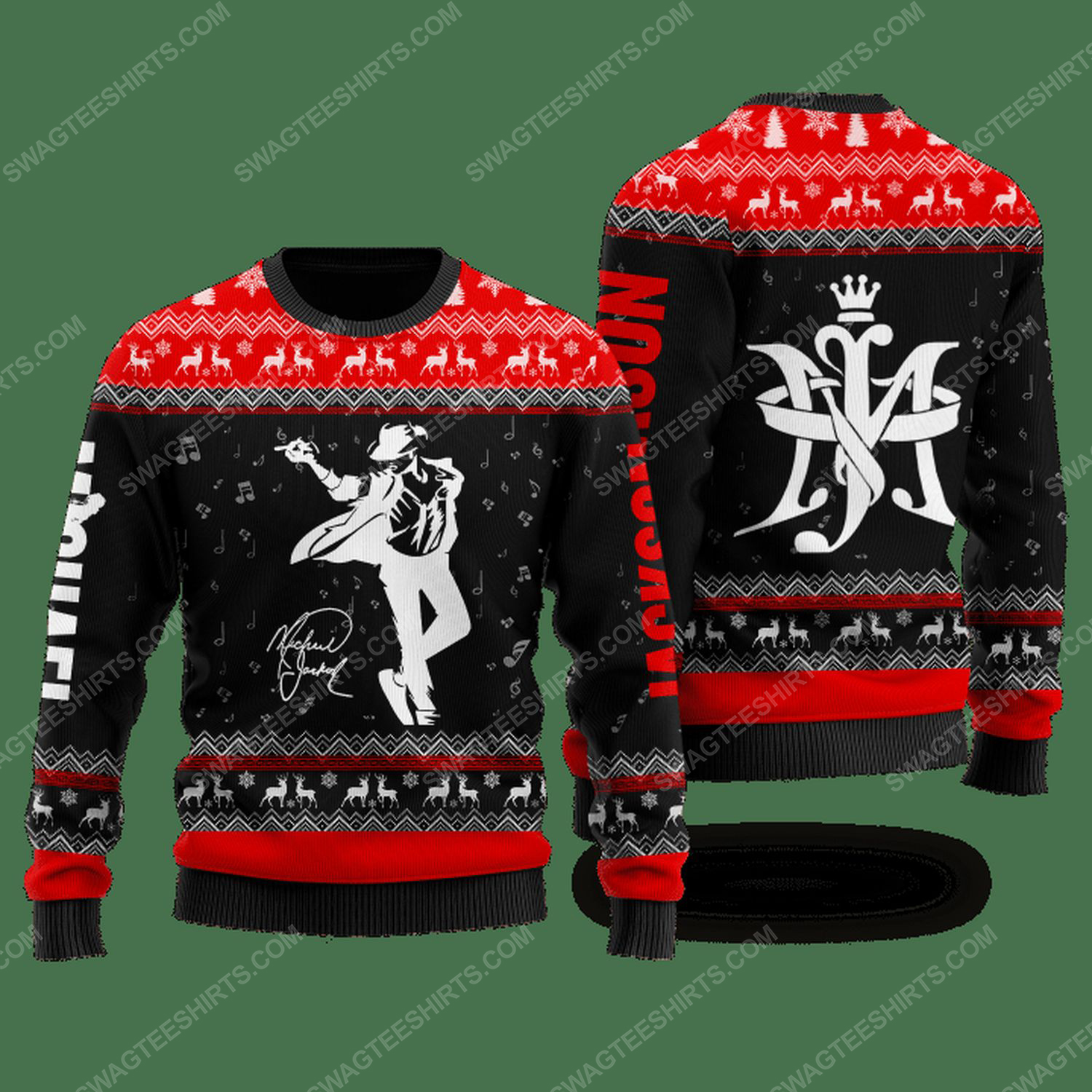 [Special Edition] Michael Jackson Signature Ugly Christmas Sweater – Maria