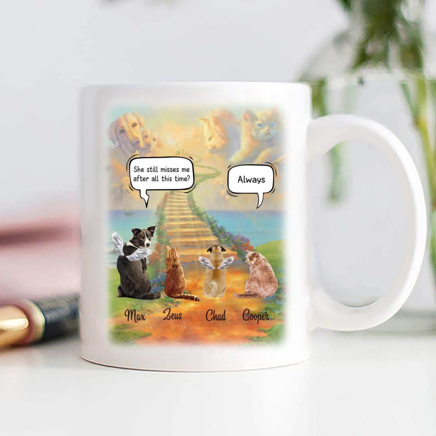 Personalized Mug – Dogs/Cats/Rabbits Conversation – Choose Up To 4 Pets/Dogs/Cats – Furlidays