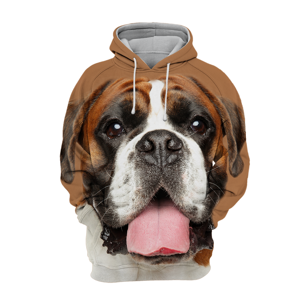 Unisex 3D Graphic Hoodies Animals Dogs German Boxer Chill