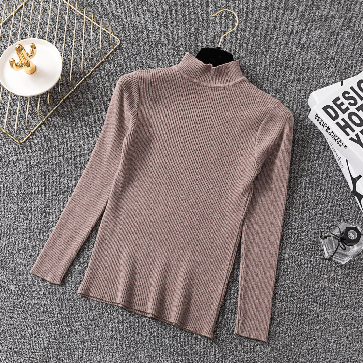 Turtleneck Sweater Women Pullover Sweater Slim Knitted Cashmere Sweater Women Autumn Winter Sweaters Women 2019 Sweter Robe Pull alx