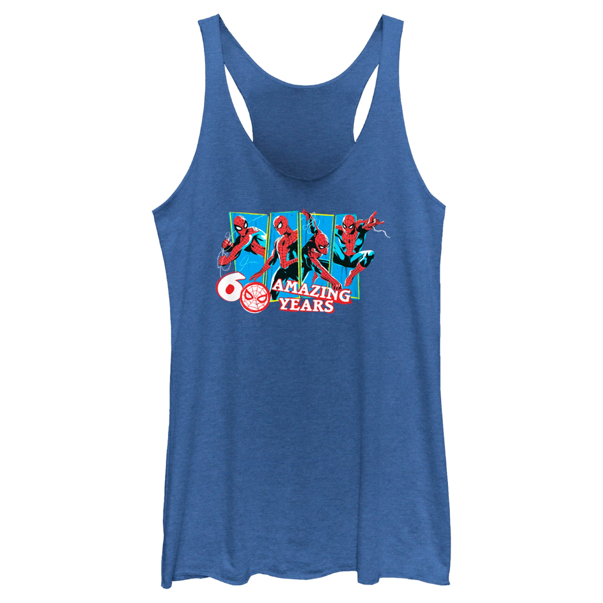 Women’S Spider-Man: Beyond Amazing 60 Amazing Years Racerback Tank Top