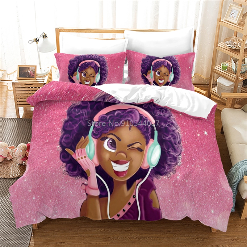 Popular African Singer 3D Printed Bedding Set Duvet Cover Set Pillowcases Comforter Bedding Sets Bedclothes Bed Sets