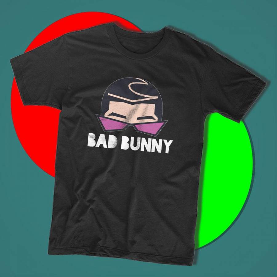 Bad Bunny Hair and Glasses Style Art Men’s T shirt