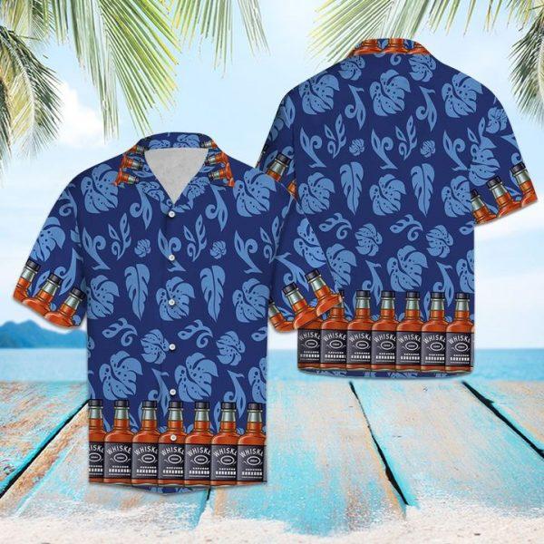 Whisky Palm Leaves Hawaiian Shirt | Unisex | Adult | Hw6371