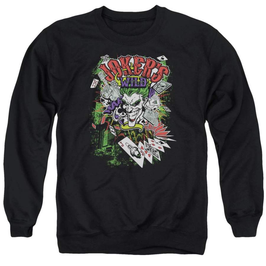 Batman – Jokers Wild Adult Crewneck Sweatshirt